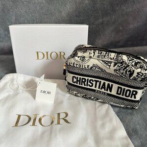 Christian Dior Embroidered Cosmetic Pouch